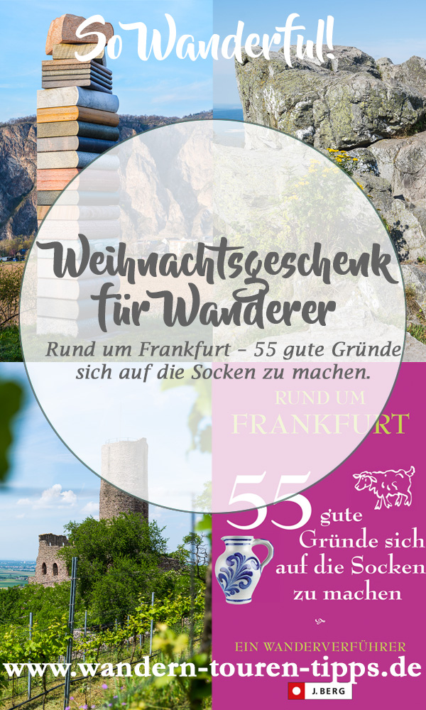 Weihnachtsgeschenk für Wanderer, Buch Wanderungen rund um Frankfurt
